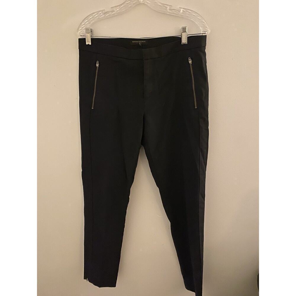 BANANA REPUBLICAddison stretch‎ career pants Size 10 Slim Ankle With Zippers - Picture 5 of 8